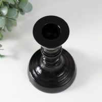 Подсвечник "ЧЕРНЫЙ ГЛЯНЕЦ КРИСТОФФ-2 " 14х 8,5 см