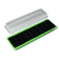 Мини-парник для рассады, 57 × 18 × 12 см, 3 вставки, 27 ячеек, Greengo Мини-парник для рассады, 57 × 18 × 12 см, 3 вставки, 27 ячеек, Greengo