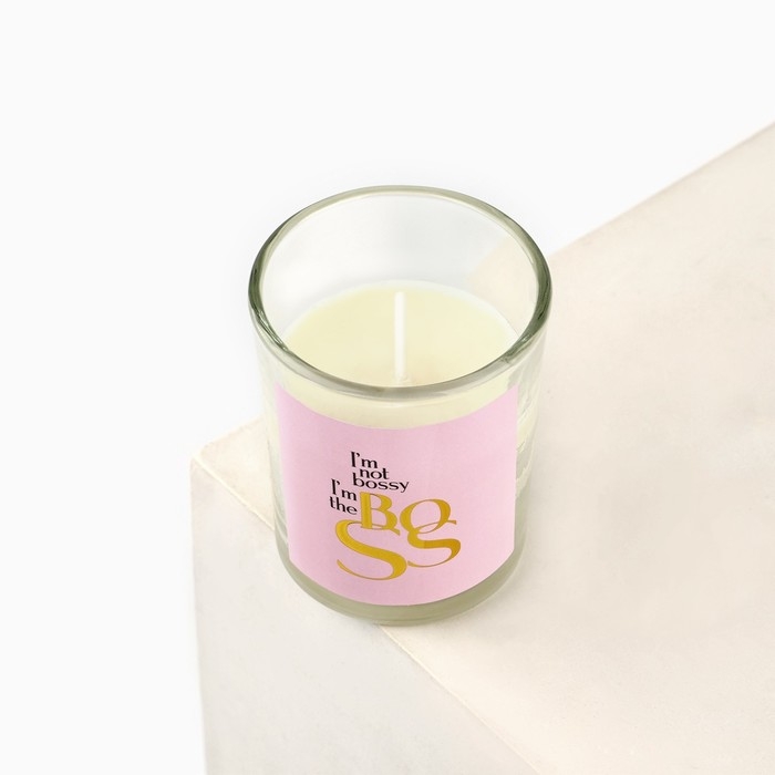 Свеча интерьерная в стекле &laquo;Для тебя&raquo;, размер 6х 5 х 5 см, МИКС