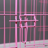 Клетка с люком для собак и кошек, 100 х 60 х 70 см, розовая Клетка с люком для собак и кошек, 100 х 60 х 70 см, розовая