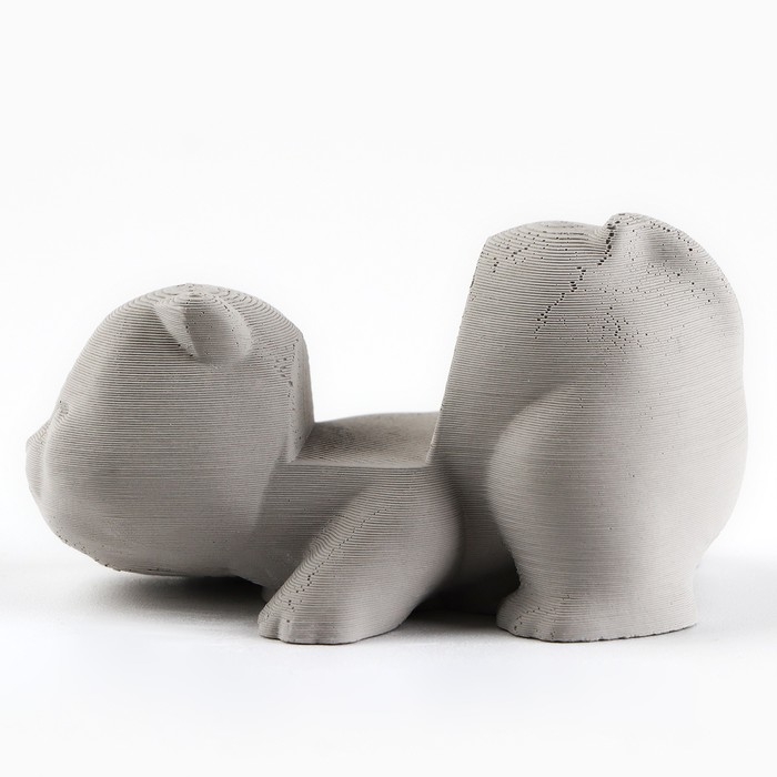 Подставка для телефона &laquo;Котик&raquo;, серая, 6,5 х 5 см