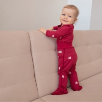Ползунки детские MINAKU, цвет красный, рост 68-74 см Ползунки детские MINAKU, цвет красный, рост 68-74 см