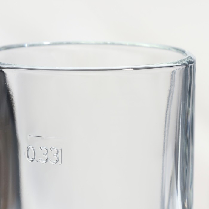 Набор стеклянных кружек &laquo;Время дегустаций. Пивная кружка&raquo;, 330 мл, 2 шт