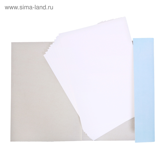 Папка для акварели А3, 10 листов "Цветы", блок 180 г/м2, рисовальная