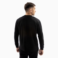 Лонгслив мужской, цвет чёрный, размер 54