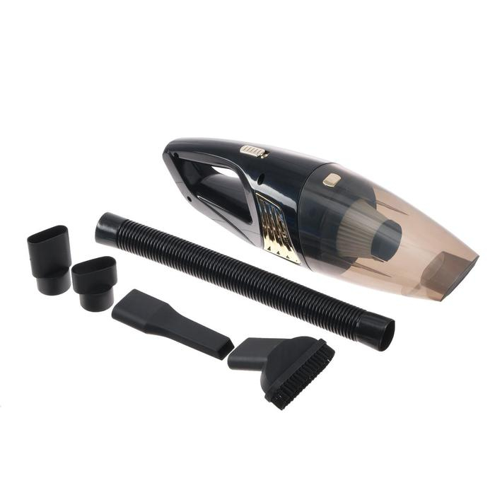 Пылесос автомобильный CARTAGE TURBO, беспроводной, 5 насадок, 100 Вт, 12 В, черный Пылесос автомобильный CARTAGE TURBO, беспроводной, 5 насадок, 100 Вт, 12 В, черный