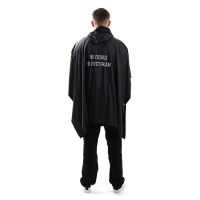 Дождевик взрослый пончо &laquo;Не плащ по пустякам&raquo;, оверсайз, 44-52, 97 х 120 см, цвет чёрный