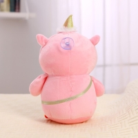 Мягкая игрушка с пледом &laquo;Пингвин в костюме единорожки&raquo;,МИКС