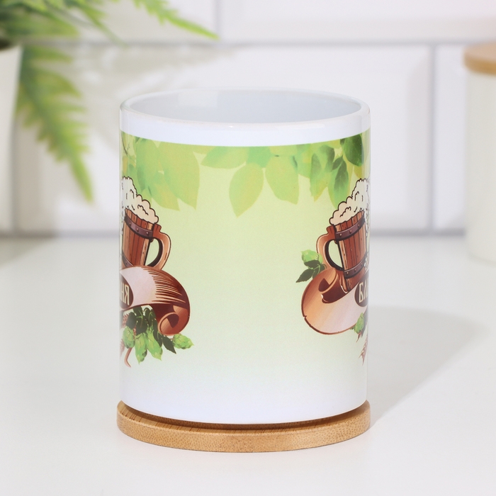 Кружка сублимация "Баня", c нанесением