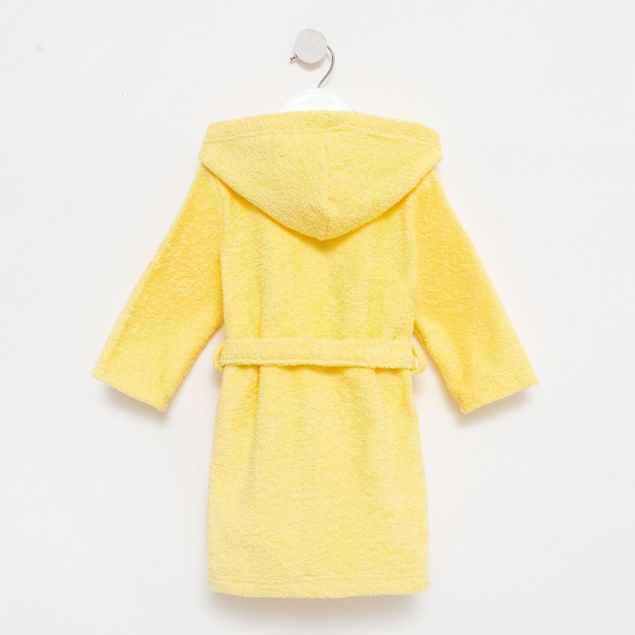 Халат махровый детский Экономь и Я, р-р 28, цвет светло-жёлтый, 100% хлопок 320 г/м2 Халат махровый детский Экономь и Я, р-р 28, цвет светло-жёлтый, 100% хлопок 320 г/м2