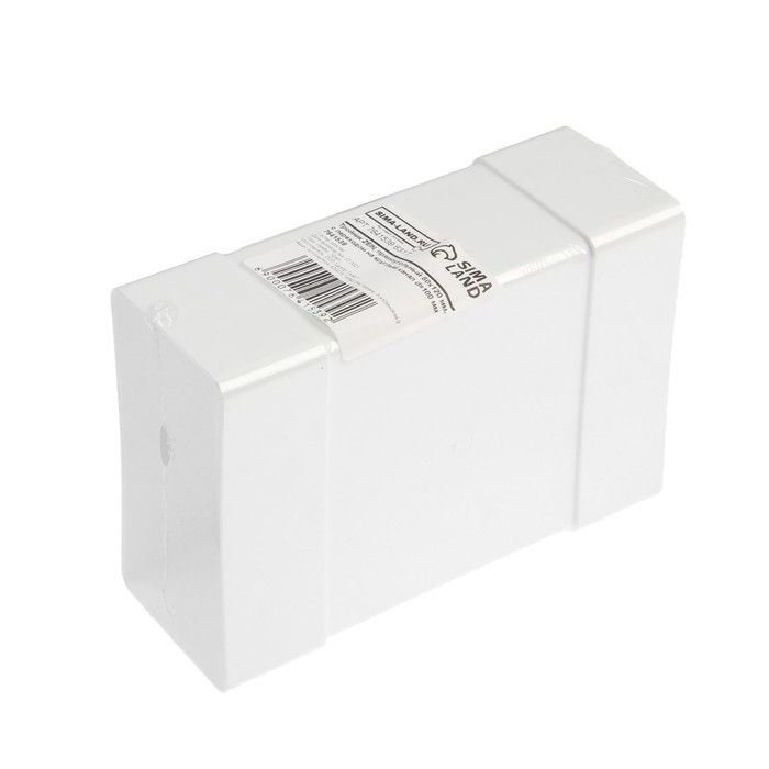 Тройник ZEIN,прямоугольный,60 х 120 мм,вентиляционный,с переходом на круглый канал d=100 мм