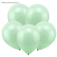 Шар латексный 12", пастель, набор 100 шт., цвет мятный