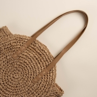 Сумка женская SL Home, ручное плетение, хлопок, длина ручек 30 см, 45&times;43 см