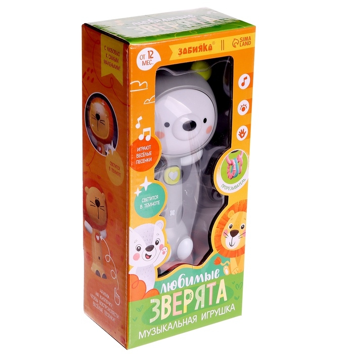 Музыкальная игрушка «Любимые зверята: Мишка», звуковые и световые эффекты Музыкальная игрушка «Любимые зверята: Мишка», звуковые и световые эффекты