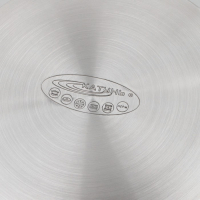 Кастрюля &laquo;Альта&raquo;, 5,2 л, d=24 см, капсульное дно, стеклянная крышка, индукция