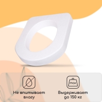 Сиденье для уличного туалета, 44 × 38 см, плотность 17 кг/м³, пенопласт, белое Сиденье для уличного туалета, 44 × 38 см, плотность 17 кг/м³, пенопласт, белое