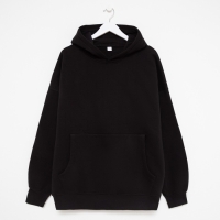 Худи мужское, цвет чёрный, размер 54