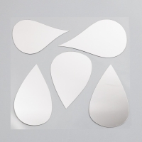 Наклейка интерьерная зеркальная "Капельки" 38х31 см Наклейка интерьерная зеркальная "Капельки" 38х31 см