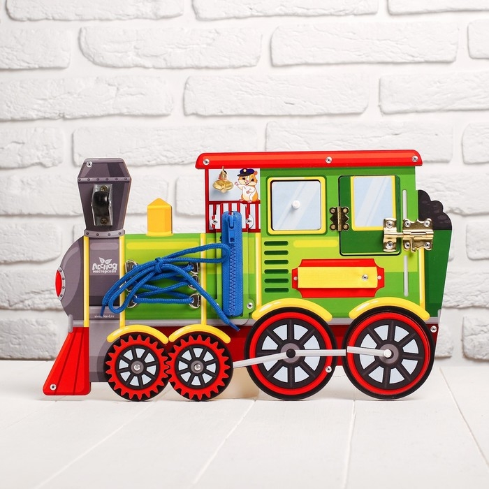 Бизиборд «Зелёный паровоз» Бизиборд «Зелёный паровоз»