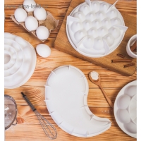 Форма для муссовых десертов и выпечки KONFINETTA &laquo;ИньЯнь&raquo;, силикон, 28&times;16,5 см, цвет белый