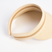 Козырёк плетёный для девочки MINAKU цвет бежевый, р-р 50-52 Козырёк плетёный для девочки MINAKU цвет бежевый, р-р 50-52