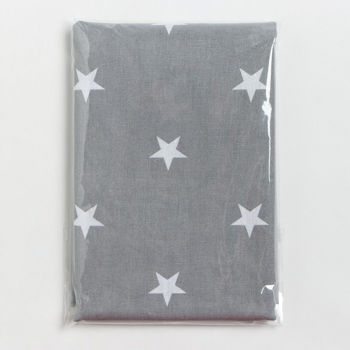 Пелёнка Крошка Я "Звёздочки" цв.серый, 73*120 см, 100% хлопок