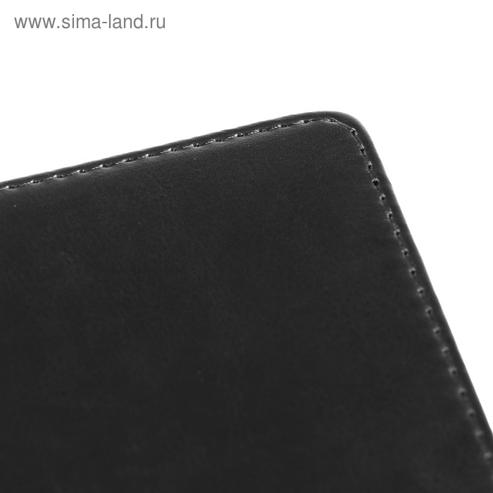 Ежедневник недатированный А4, 136 листов Sidney Nebraska, твёрдая обложка, искусственная кожа, золотой срез, ляссе, чёрный