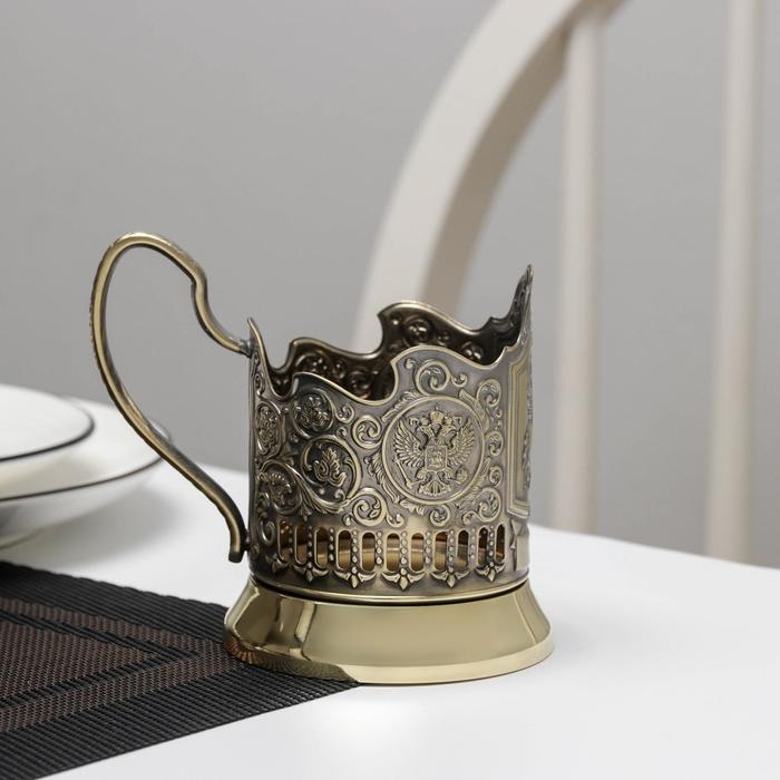 Подстаканник &laquo;Георгий Победоносец&raquo;, d=61 мм, латунный