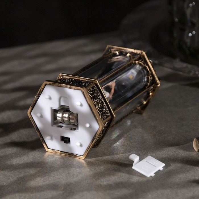 Светодиодная фигура &laquo;Ангел в ротонде&raquo; 6.3 &times; 14 &times; 6.3 см, пластик, батарейки AG13х3 (в комплекте), свечение тёплое белое