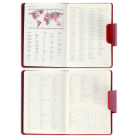 Ежедневник недатированный А5, 160 листов Prestige, твёрдая обложка, искусственная кожа, магнитный хлястик, красный