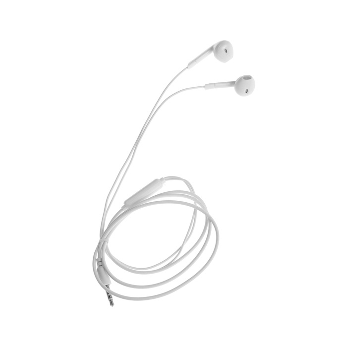 Наушники R-2, проводные, вкладыши, микрофон, 1 м, Jack 3.5 мм, белые Наушники R-2, проводные, вкладыши, микрофон, 1 м, Jack 3.5 мм, белые