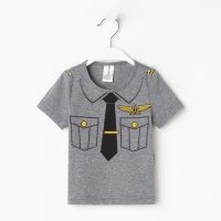 Футболка детская KAFTAN "Пилот", серый, рост 110-116 (32) Футболка детская KAFTAN "Пилот", серый, рост 110-116 (32)