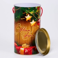 Новый год. Подарочная коробка, тубус &laquo;Подарки&raquo; 120х220мм.