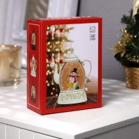 Светодиодная фигура &laquo;Дед Мороз&raquo; 8 &times; 13.3 &times; 4.5 см, пластик, батарейки АААх2 (не в комплекте), свечение тёплое белое