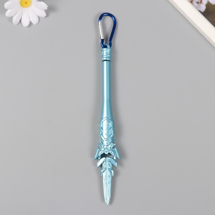 Фонарик свет на карабине Фонарик свет на карабине "Меч" мигает, 3 режима, ультрафиолет, лазер 2х3х19 см МИКС