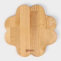 Менажница деревянная авторская Adelica &laquo;Сердце&raquo;, 22&times;22&times;1,8 см, пропитана минеральным маслом, берёза