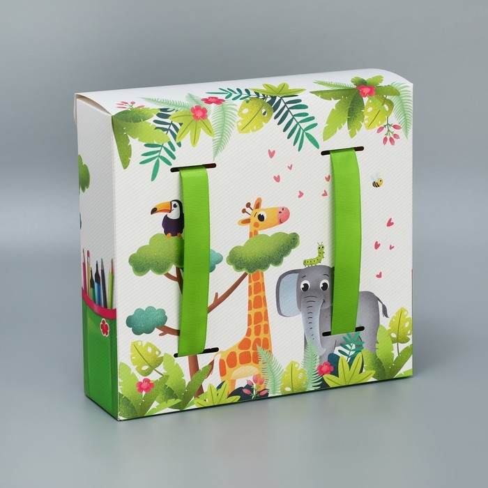 Коробка подарочная формовая, упаковка, &laquo;Приключения&raquo;, 23.5 х 22 х 7 см