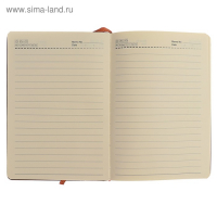 Ежедневник недатированный А5, 148 листов в линейку, обложка пвх, МИКС