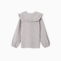 Рубашка для девочки из фланели KAFTAN размер 30 (98-104 см), серый