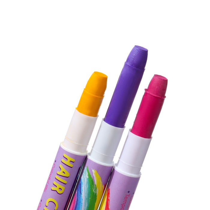 Набор мелков-карандашей для волос, 12 шт Набор мелков-карандашей для волос, 12 шт