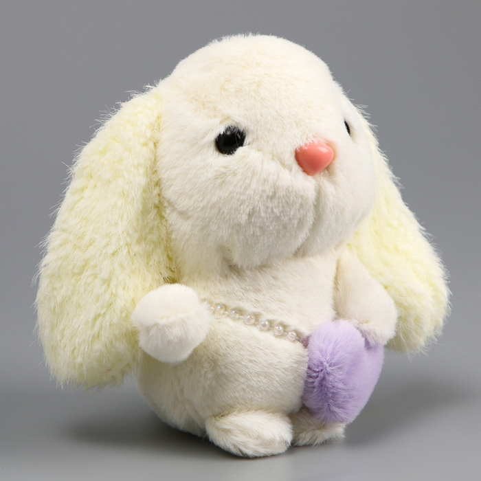 Мягкая игрушка &laquo;Зайка&raquo;, на брелоке, 11 см, цвет белый