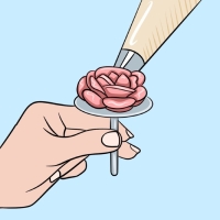 Гвоздь кондитерский, d=7 см, h=7 см, цвет серебристый