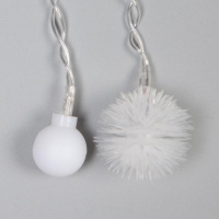 Гирлянда &laquo;Бахрома&raquo; 1.8 &times; 0.5 м с насадками &laquo;Ёжики&raquo;, IP20, прозрачная нить, 48 LED, свечение мульти (RG/RB), мигание, 220 В