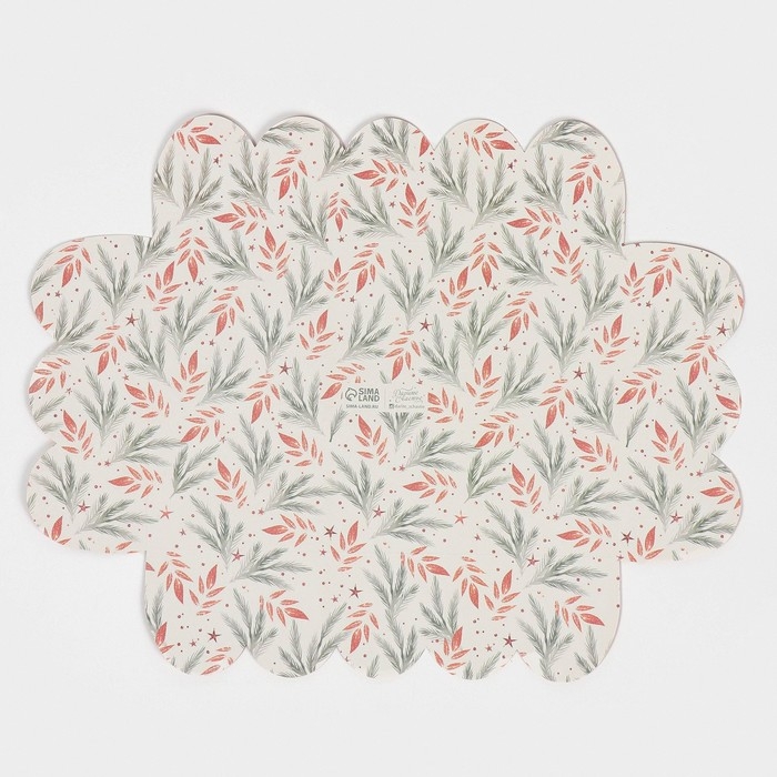 Коробка подарочная с PVC крышкой &laquo;Нежно-розовая&raquo;, 20 х 30 х 8 см, Новый год