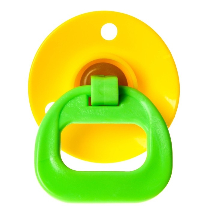 Соска - пустышка латексная ортодонтическая, от 0 мес., цвет МИКС