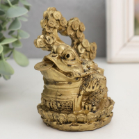 Нэцке полистоун "Жаба с денежным деревом" под бронзу 10х9,5х7,2 см Нэцке полистоун "Жаба с денежным деревом" под бронзу 10х9,5х7,2 см