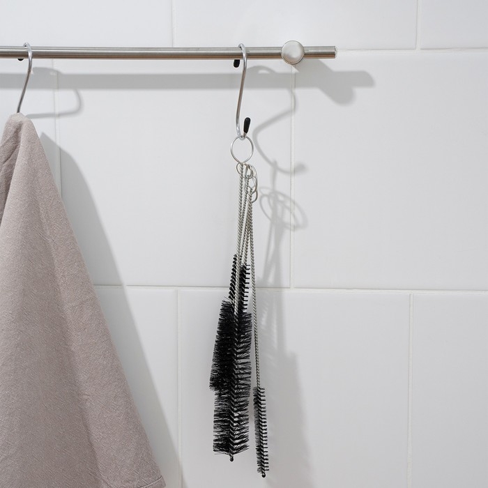 Набор ёршиков для посуды Доляна &laquo;Универсал&raquo;, 5 шт, от 28&times;3 до 12,5&times;0,6 см