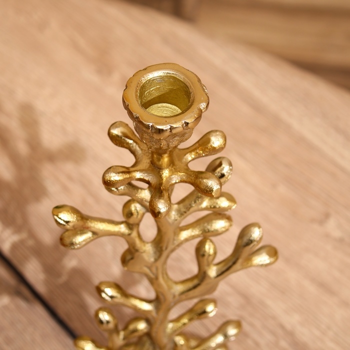 Подсвечник Подсвечник "Фьюри" алюминий 10х11,5х30 см