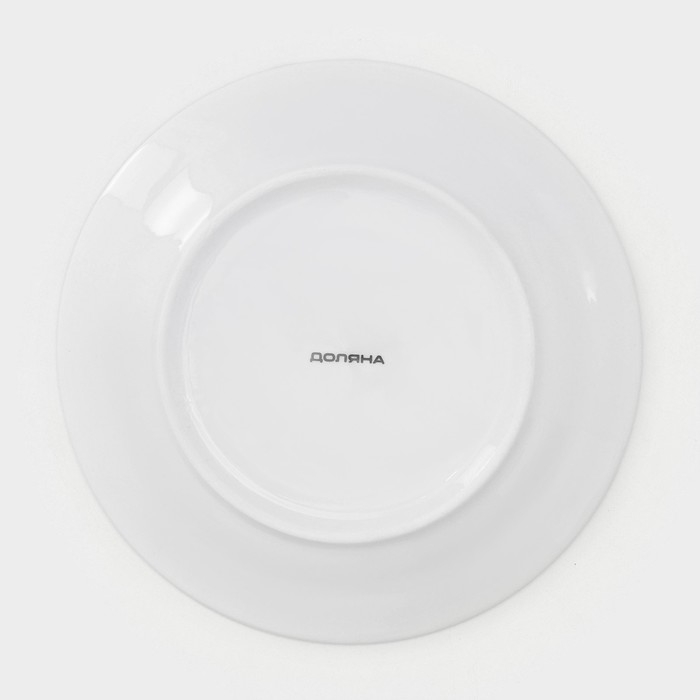 Набор тарелок фарфоровых Доляна &laquo;Звёздная ночь&raquo;, 18 предметов: 6 тарелок d=20 см, 6 тарелок d=25 см, 6 тарелок глубоких 340 мл