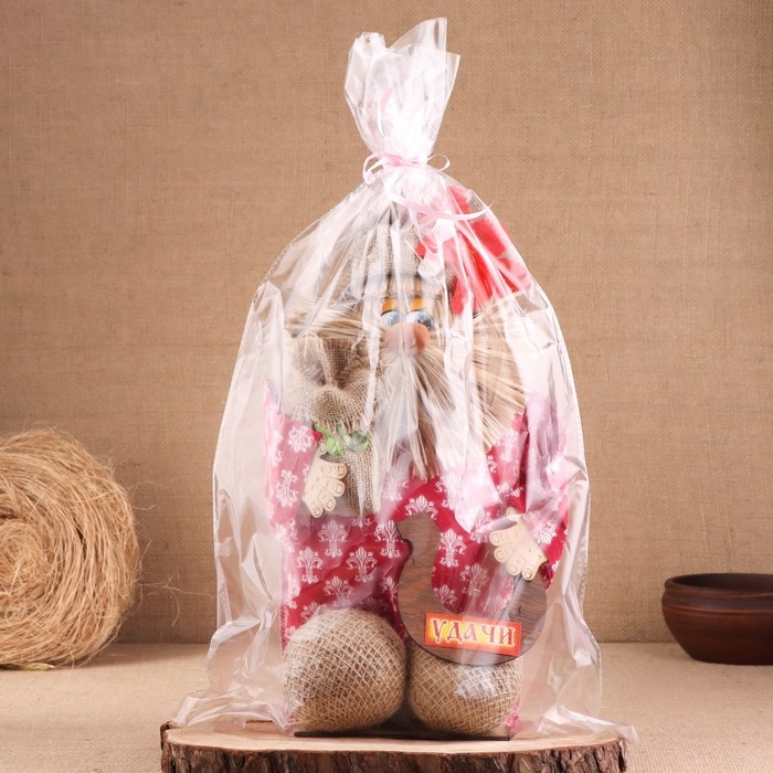 Оберег-домовой "Эксклюзив, с мешком", средний, 46х25х20 см МИКС